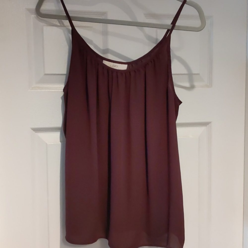Dark purple LOFT camisole